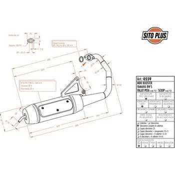 Auto-moto Výfuk LeoVince MBK BOOSTER 50 1998 - 1999 SITOPLUS