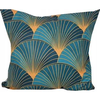 Povlak na polštářek POVLAK NA POLŠTÁŘ 40X40 Z BAVLNY S DEKORAČNÍMI VĚJÍŘI NA ZIP