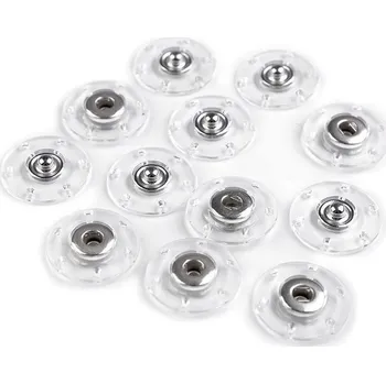 Knoflík Designové patentky / druky Ø 18; 20; 25 mm Varianta: 2 (20 mm) transparent nikl, Balení: 6 pár