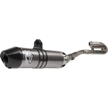 Výfuk pro motocykl Výfuk kompletní 1x1 MIVV OVAL M.YA.024.S4C.F Titan / Karbonové víčko YAMAHA YZ 450 F 2010-2011