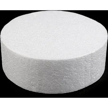 Vánoční dekorace Dortový korpus / podstavec Ø15 cm polystyren Varianta: bílá, Balení: 1 ks