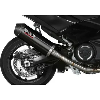 Výfuk pro motocykl Moto výfuk MIVV OVAL BLACK with carbon cap YAMAHA T-MAX 530 2017 - 2019