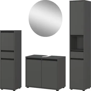 Koupelnový nábytek Antracitová koupelnová sestava Lemont – Germania ID_1702868