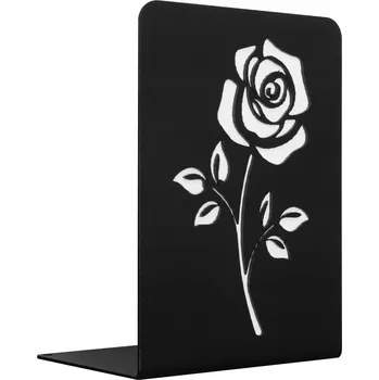 Obraz Podpěrka na knihy - RŮŽE - černá
