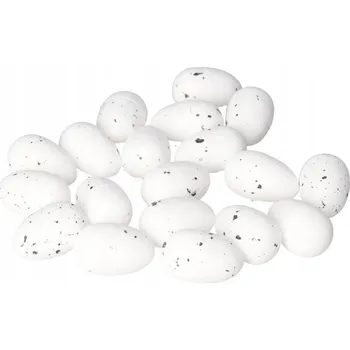 Velikonoční dekorace VAJÍČKO STYROPOROVÁ VEJCE S TEČKAMI 20 KS 3 CM