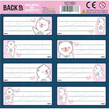 samolepka Samolepky na sešit Derform 1 ks