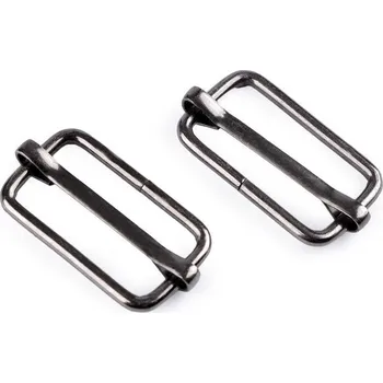 Posunovač na popruhy šíře 25 mm Varianta: 4 nikl černý, Balení: 100 ks