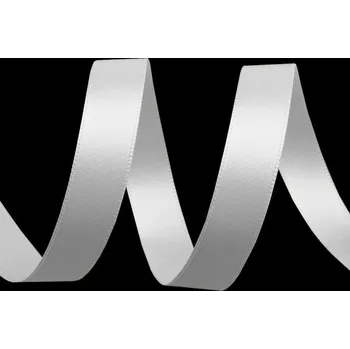 Stuha Atlasová stuha oboulící šíře 15 mm Varianta: 100 bílá, Balení: 20 m