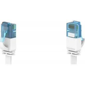 Síťový kabel Hama SÍŤOVÝ KABEL CAT6a U/UTP 10 Gb/s 10 m plochý