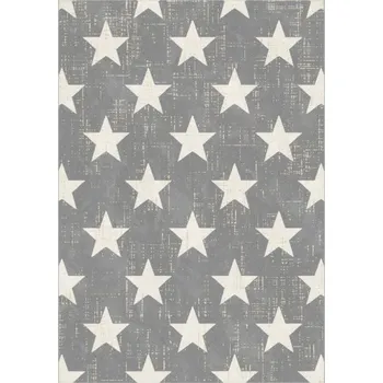 Koberec KOBEREC HOME ART ŠEDÝ HVĚZDIČKY PRO DĚTI 80X150