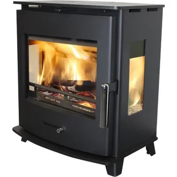 Krbová kamna Krbová kamna HEDE 4 Panorama, černá