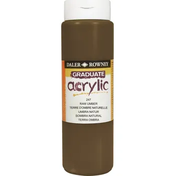 Vodová barva Daler Rowney Graduate Akrylová barva Raw Umber 500 ml 1 ks