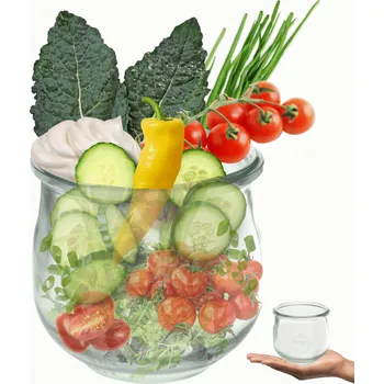 Sklenice Sklenice WECK / žáruvzdorná zavařovací sklenice 370ml TULIPÁN