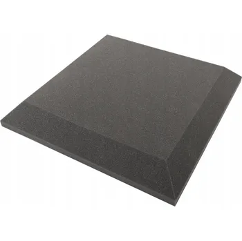 akustický panel Akustické panely / Zvuková izolace - zkosené pěnové desky 50x50 cm, 7 cm silné - šedé