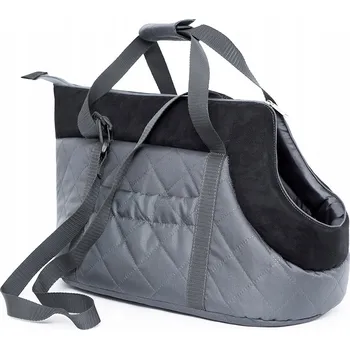 přepravka pro zvíře Přepravní taška plast Doggy šedá S 20 cm x 22 cm x 36 cm