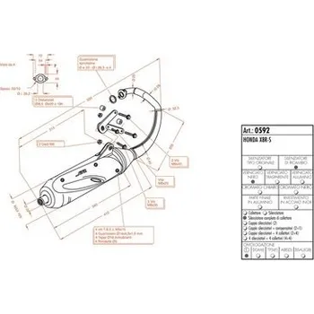 Výfuk pro motocykl Výfuk LeoVince HONDA X8R-S/X 50 1998 - 2002 SITO
