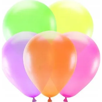 Balónek Neonové balónky PartyDeco, vícebarevné, 10" 5 kusů
