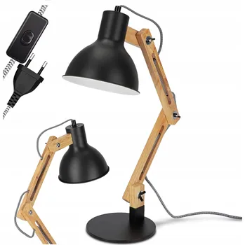 Lampička Noční Lampa na Stůl LED E27 do Ložnice Nastavitelná