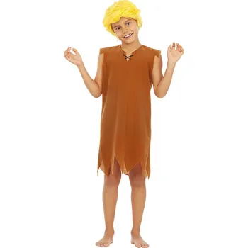 Karnevalový kostým HeliumKing Dětský kostým - Barney Rubble Velikost - děti: L: 117 - 134 cm