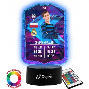 Lampička Noční lampa Plexido vícebarevná