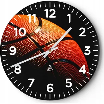 Hodiny Kuchyňské nástěnné hodiny 30x30 Sport Moderní skleněné hodiny do obýváku Tiché