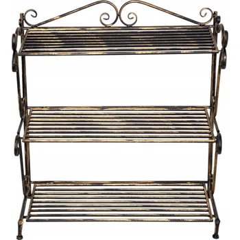 Botník SKLÁDACÍ BOTNÍK Kovový Ažurový