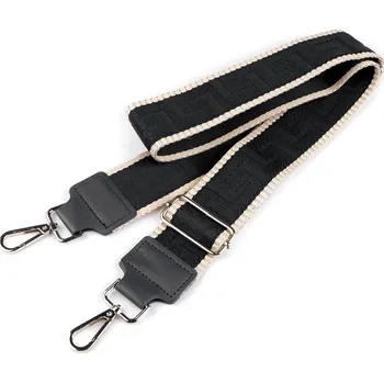 Popruh na tašku s karabinami šíře 5 cm Varianta: 6 černá, Balení: 1 ks