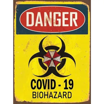 Obraz Cedule Covid - 19 - Biohazard