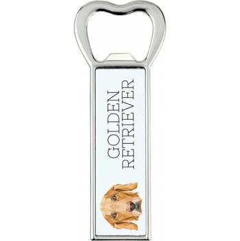 Otvírák Otvírák na láhve Zlatý retrívr - geometrický pes
