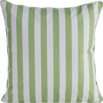 Dekorační vzorovaný venkovní polštář s výplní LINES zelená 45x45 cm Mybesthome Polštář je již včetně vyjímatelné výplně.