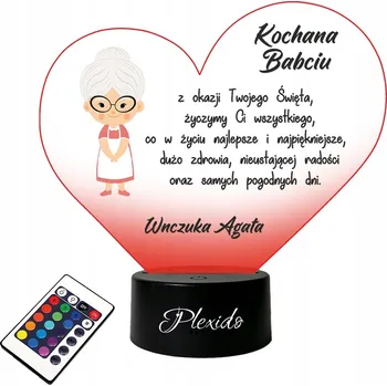 Lampička Plexido vícebarevná Noční lampa