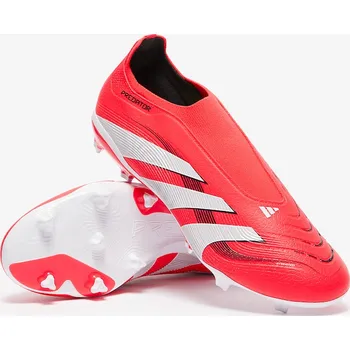 Kopačky Kopačky adidas Predator League Laceless FG/MG červená/bílá (7,5uk/ 41 1/3EU/ 25,5cm)