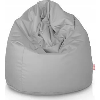 Taburet Zahradní vak XL STŘÍBRNÝ taburet křeslo NYLON