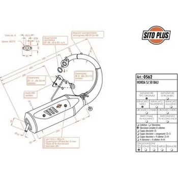 Motodíl Výfuk LeoVince HONDA SJ 50 BALI SITOPLUS