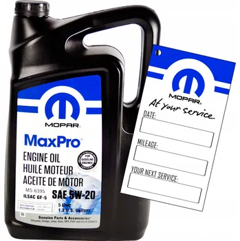 Motorový olej Olej MOPAR 5W20 5l pro DODGE, CHRYSLER a RAM