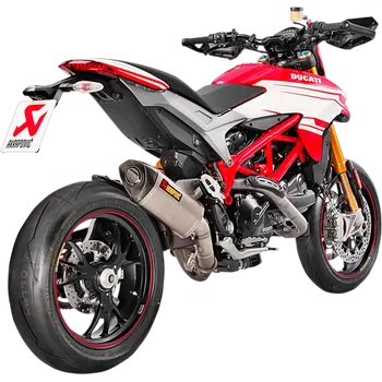Výfuk pro motocykl Akrapovic Slip-On Line Titanium/Carbon Ducati Hyperstrada 821 2016 – 2018
