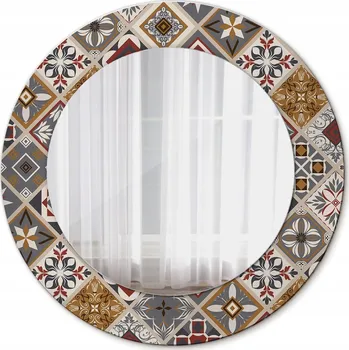 Zrcadlo Zrcadlo závěsné se skleněným rámem, Turecký vzor, 50 cm