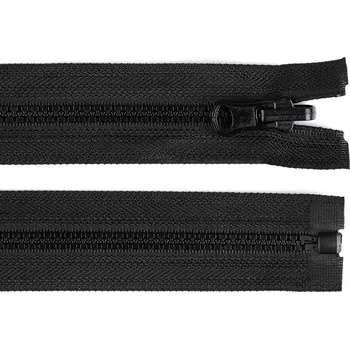 Zip Kostěný zip No 5 délka 90 cm oboustranný Varianta: černá, Balení: 1 ks