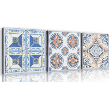 Obraz OBRAZ NA PLÁTNĚ CANVAS 75x25 DLAŽDICE OBKLADY