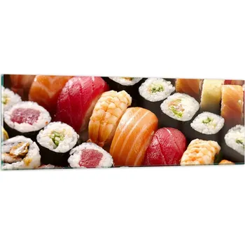 Obraz Obraz na skle do obýváku ložnice 90x30 gastronomie obrazy na zeď sklo