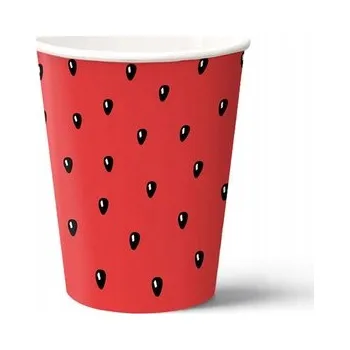 Jednorázové nádobí Kelímky Meloun 250ml 8ks Léto Dovolená