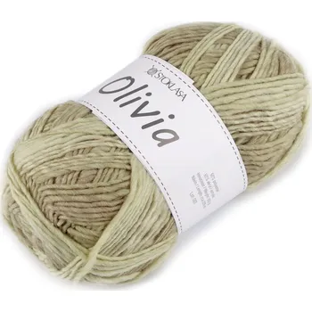 Příze Pletací příze Olivia melírovaná 100 g Varianta: 1 béžová písková, Balení: 1 ks