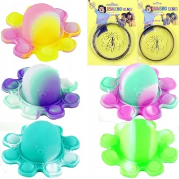 POP IT Pop it Magický Kroužek Antistres Chobotnice 7ks