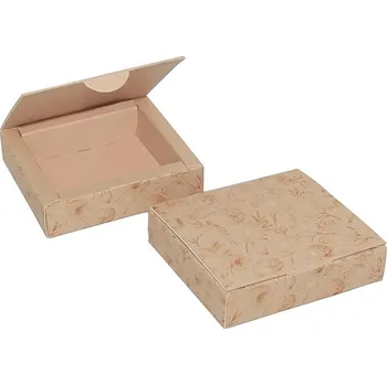 Dárková krabička Bonboniérová krabice čtyřpralinková - měděná