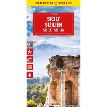 MARCO POLO Reisekarte Italien 14 Sizilien 1:225.000