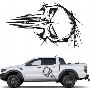 Samolepicí dekorace na vozidlo SAMOLEPKA NA AUTO PUNISHER LEBKA 68x44 cm