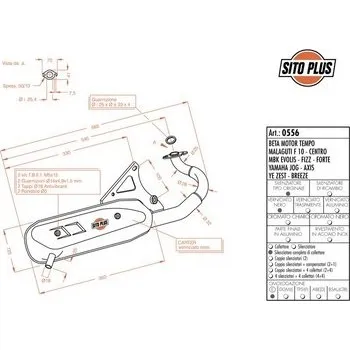 Auto-moto Výfuk LeoVince MBK FORTE 1994 - 1998 SITOPLUS