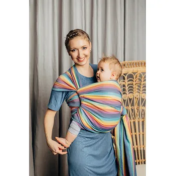 Šátek na nošení dítěte Šátek na nošení dětí tkaný Lennylamb velikost M