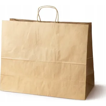 Obraz Papírové tašky velké 50x18x39 cm 25 Ks prostorné EKO