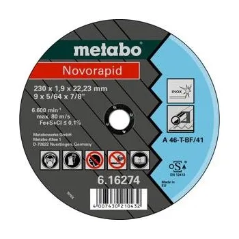 Řezný kotouč Řezný kotouč Metabo Novorapid 230 x 1,9 x 22,23 mm, Inox (616274000)